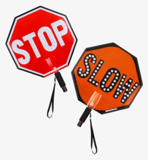 Led Stop Slow Paddle - Stop-lite 18" Led Hi Vis Stop/slow Paddle Sign #7352