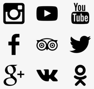 Social Icons - Black Social Icon Pack #7401