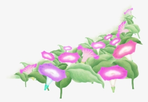 Hand Painted Watercolor Morning Glory Decoration Png - Japanese Morning Glory #7454