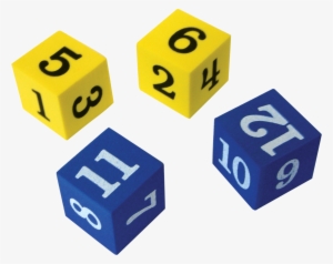 Foam Numbered Dice - Foam Numbers Operations Dice #7517