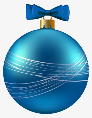 Blue Christmas Ornament Png Clipart Image #7601