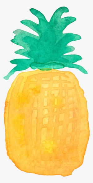 Pineapple Drawing Watercolor Painting - Pineapple Clipart Watercolor Vector #7629