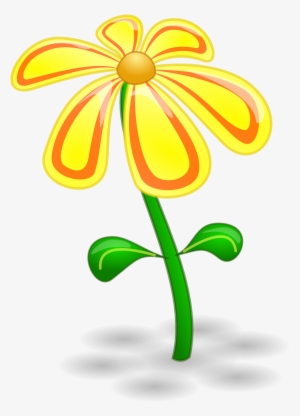 2018 Flower Clipart Black And White Free Download - Yellow Flower Clip Art #7802