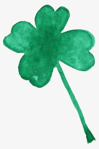 Free Download - Watercolor Four Leaf Clover Png Free #8288