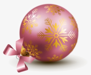 Clip - Pink Christmas Ornament Png #8335