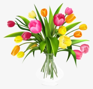 Free Clip Art Flowers In Vase - Flower Bouquet Png #8337