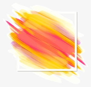 Watercolor Splash Png Image - Orange Brush Stroke Png #8429