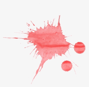 21 Red Watercolor Splatter - Color Red Water Png #8506