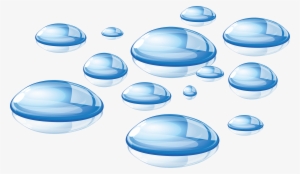 Png Water Clipart - Blue Water Drops Png #8640