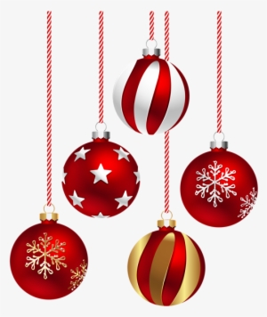 Holiday Ornament Png - Christmas Red Balls Png #8700