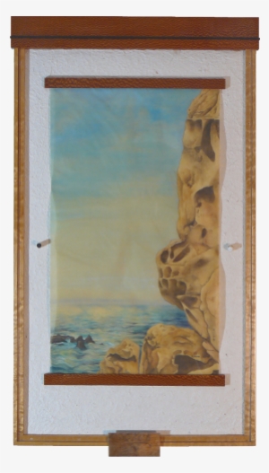 Painting Looking Out To Sea Through The Sandstone Cliff - Timber Cove, California #8755