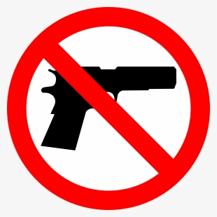 File - No Guns - Svg - Guns Allowed Sign #8838