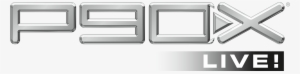 P90x Live Logo Metallic Blk #8887