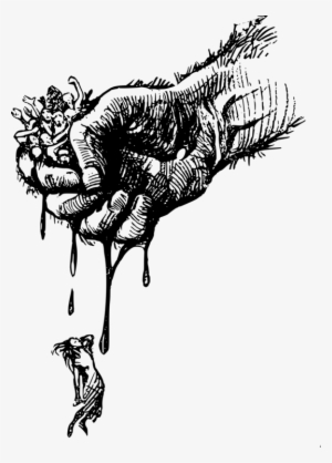 Work Of Art Black And White Watercolor Painting Death - Transparent Died Png #9034