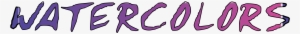 Watercolors Logo Png Transparent - Calligraphy #9123