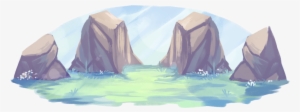 Blue Rocks - Painting #9287
