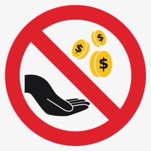 This Free Icons Png Design Of No Begging Sign #9346