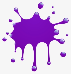 Purple Splat - Paint Splatter Clipart Png #9377