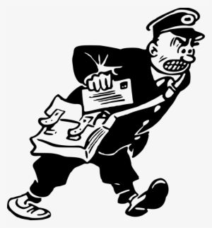 Mail Carrier Computer Icons Drawing Letter - Clipart Postman Postman #9424