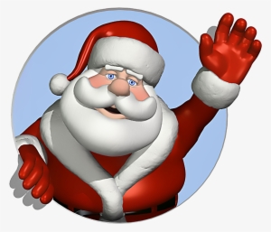 Santa Claus Png Transparent Image - Santa Waving #9624
