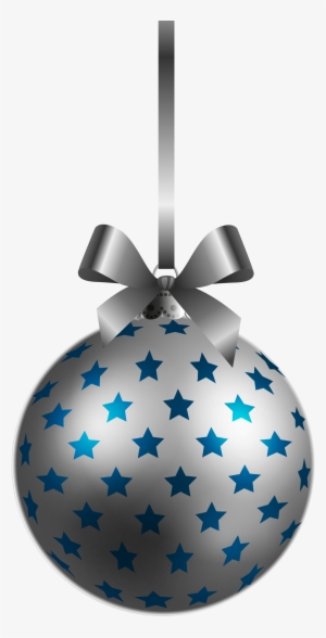 Christmas Ornaments Clipart Silver Ornament - Silver Christmas Ball Png #9788