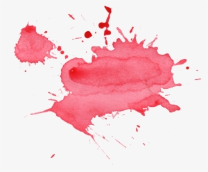 Free Download - Red Watercolor Stain Png #9856