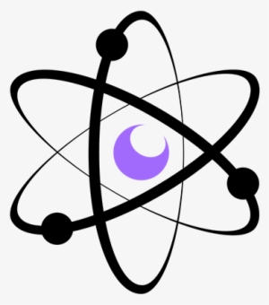 Violet Atom Logo 3 - Physics Clipart #10081