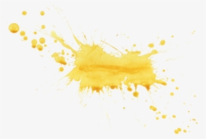 Watercolor Splatter Texture Png Clip Free Stock - Yellow Watercolor Splash Png #10173