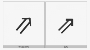 North East Double Arrow On Various Operating Systems - Sign #10858