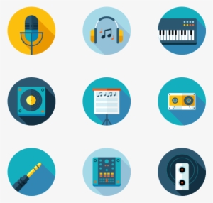 Music Vector Icon - Music Note Flat Design #10910