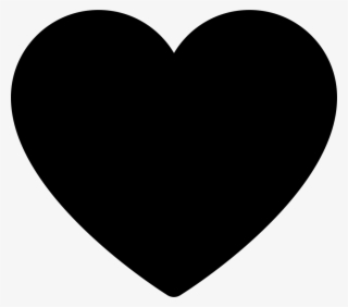 Solid Black Heart Clip Art At Clker - Heart Black And White Png - Free ...