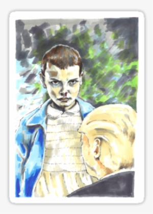 When Eleven Met Donald Trump - Watercolor Paint #11141