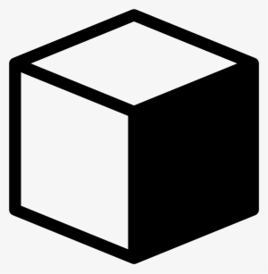Cube Png Jpg Black And White Download - Cube Icon Png #11392
