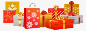 Clipart Christmas Gifts Merry Christmas And Happy New - Gift Center #11461