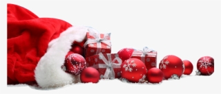 Christmas Gifts Scattered Around The Ground - Merry Christmas Blue Background #11520