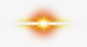 Orange Transparent Optical Flare - Circle #11972