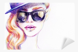 Woman In Sunglasses - Sketch #12395