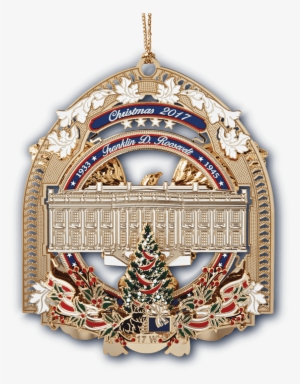 2017 White House Christmas Ornament Back - 2017 White House Christmas Ornament #12677