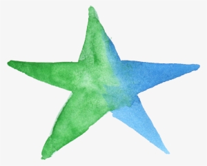 Free Download - Star Watercolor Png #12678