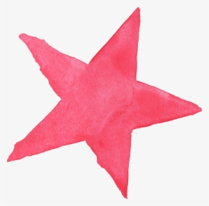 Pink Stars Png - Watercolor Star Png #12699