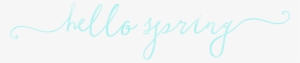 Spring Watercolor Overlays Hello Spring - Calligraphy #12779