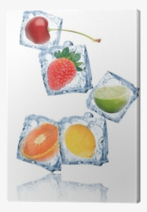 Art On Glass: Fruity Ice Cubes, 30x30cm. #13029