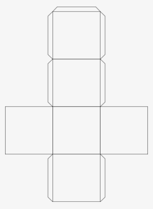 How To Set Use Paper Model Of A Cube Clipart #13696