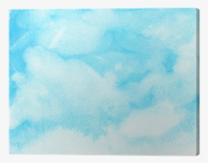 Abstract Watercolor Sky, Clouds Canvas Print • Pixers® - Watercolor Paint #13956