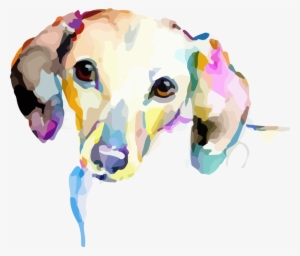 Watercolor Dog Printed Transfers - Dachshund Watercolor Png #13983