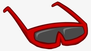 Red Sunglasses - Png - Club Penguin Rookie Glasses #14329