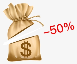 This Graphics Is Cartoon Promotional Money Bag Transparent - Sales Promotion #14417