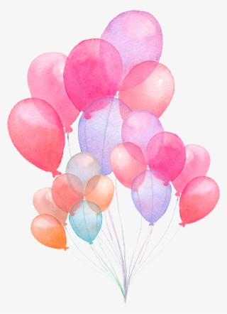 Ftestickers Watercolor Balloons Colorful - Baby Shower Guest Book: Storybook #14987