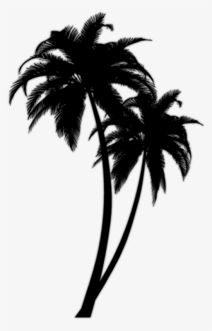 Palm Tree Png Black - Black Palm Tree Png #15145