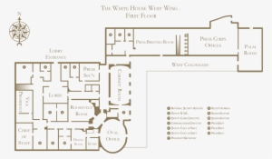 White House West Wing Floorplan1 - President Bunker White House #15284